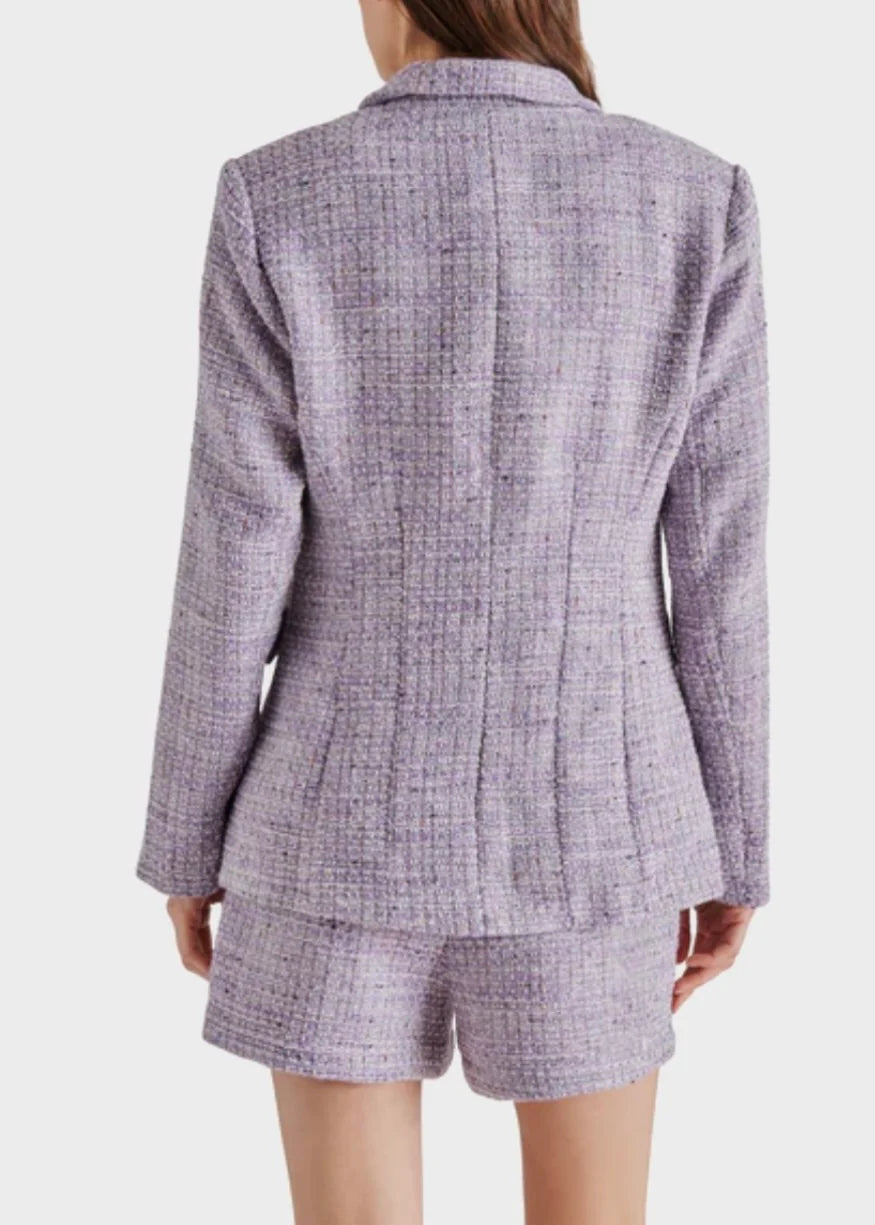 Steve Madden Women’s Harlow Blazer (Dahlia Purple)