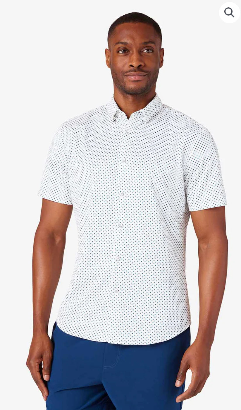 short sleeve dress shirt tucked in Halyard Short Sleeve