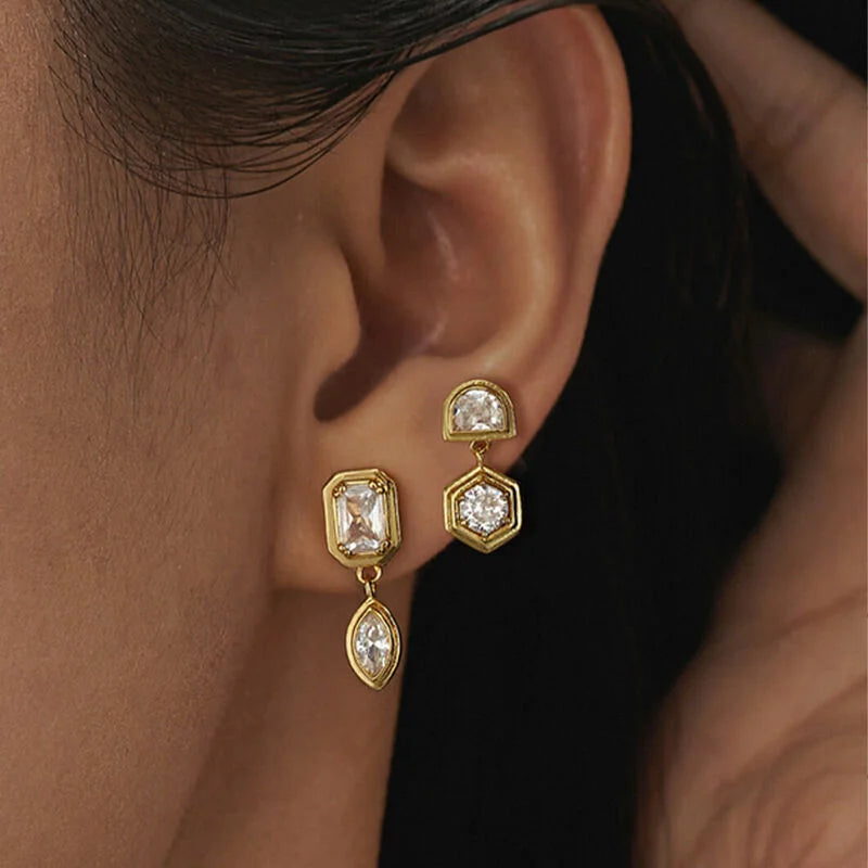 LUV AJ Stellar Bezel Studs Set