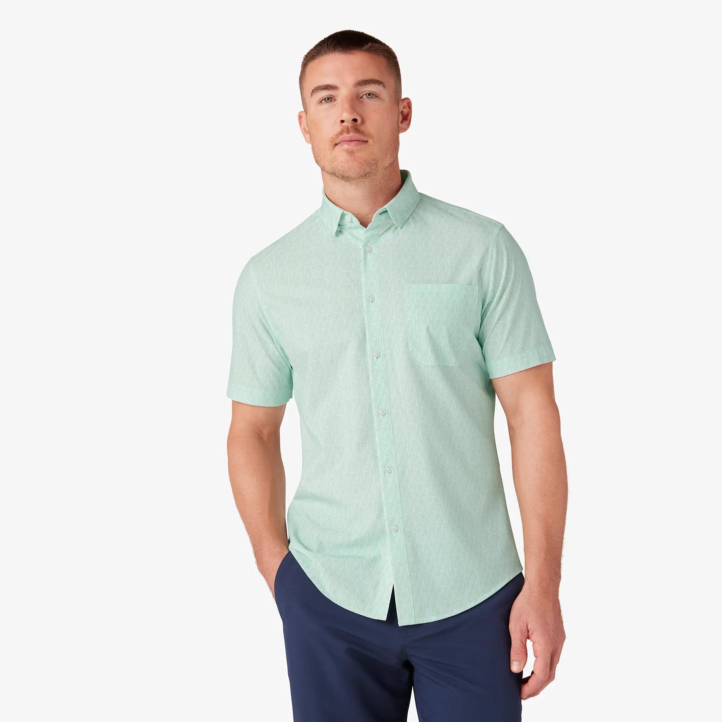 Mizzen + Main Leeward Short Sleeve Dress Shirt