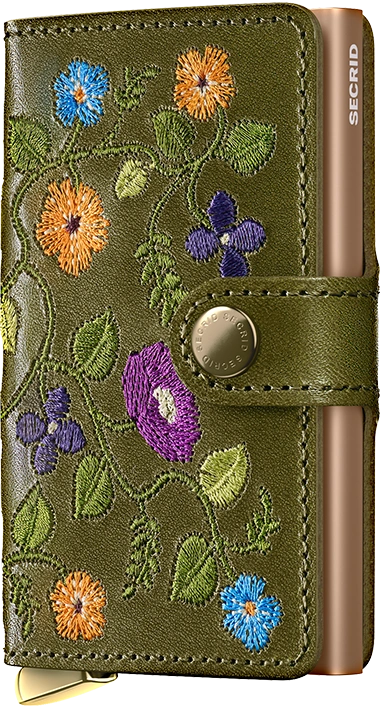 SECRID Premium Miniwallet - Stitch Floral Collection