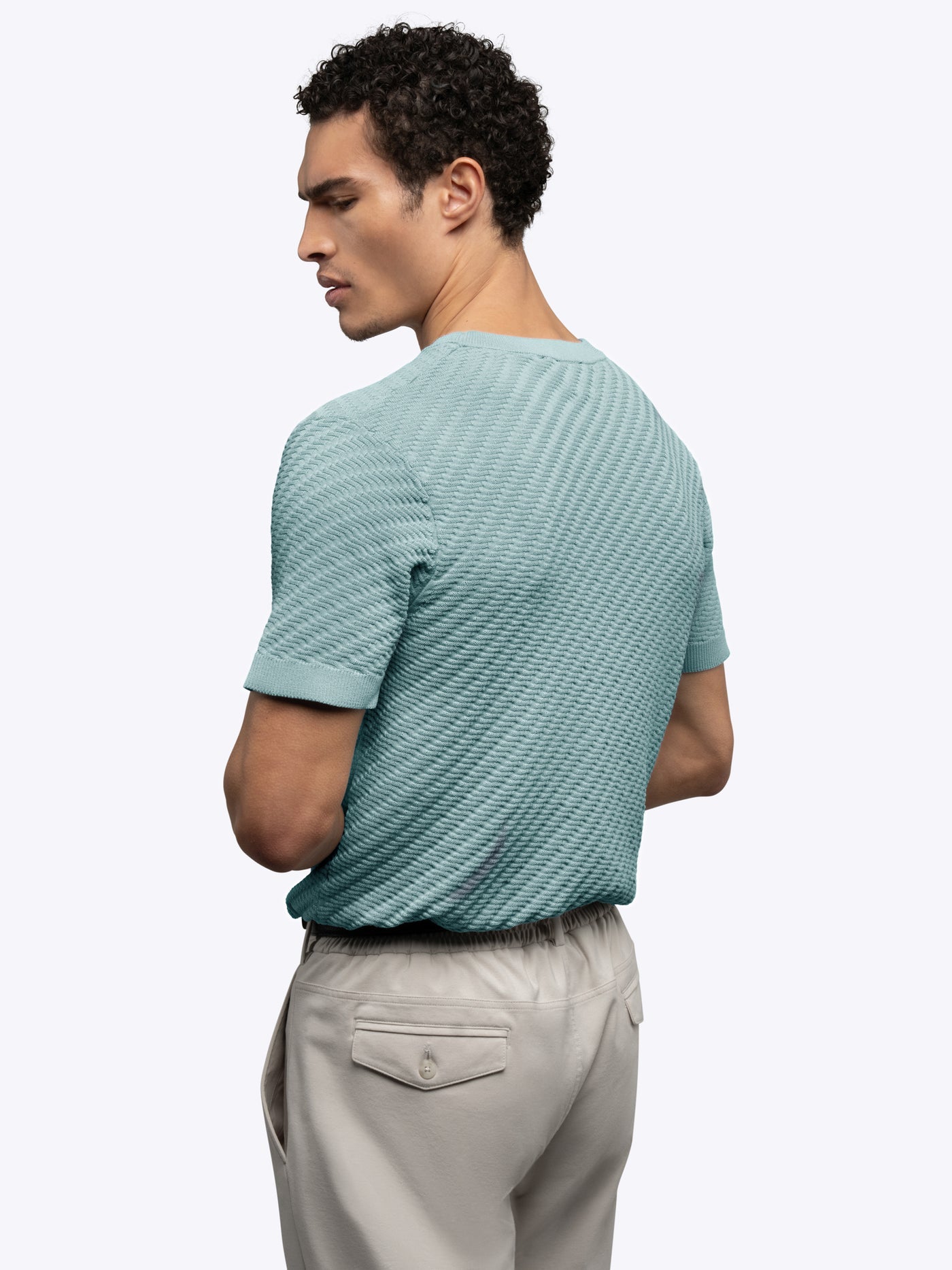 CUTS Men's Riviera Knit Texture Tee