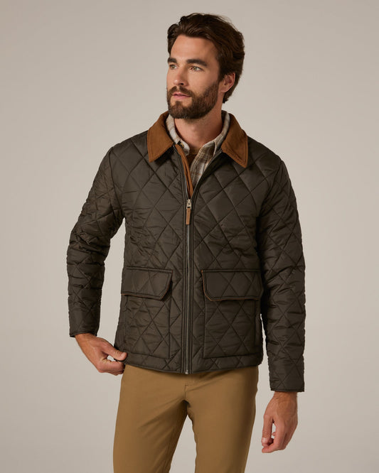 7 Diamonds Men's Rushmore Quilted Jacket