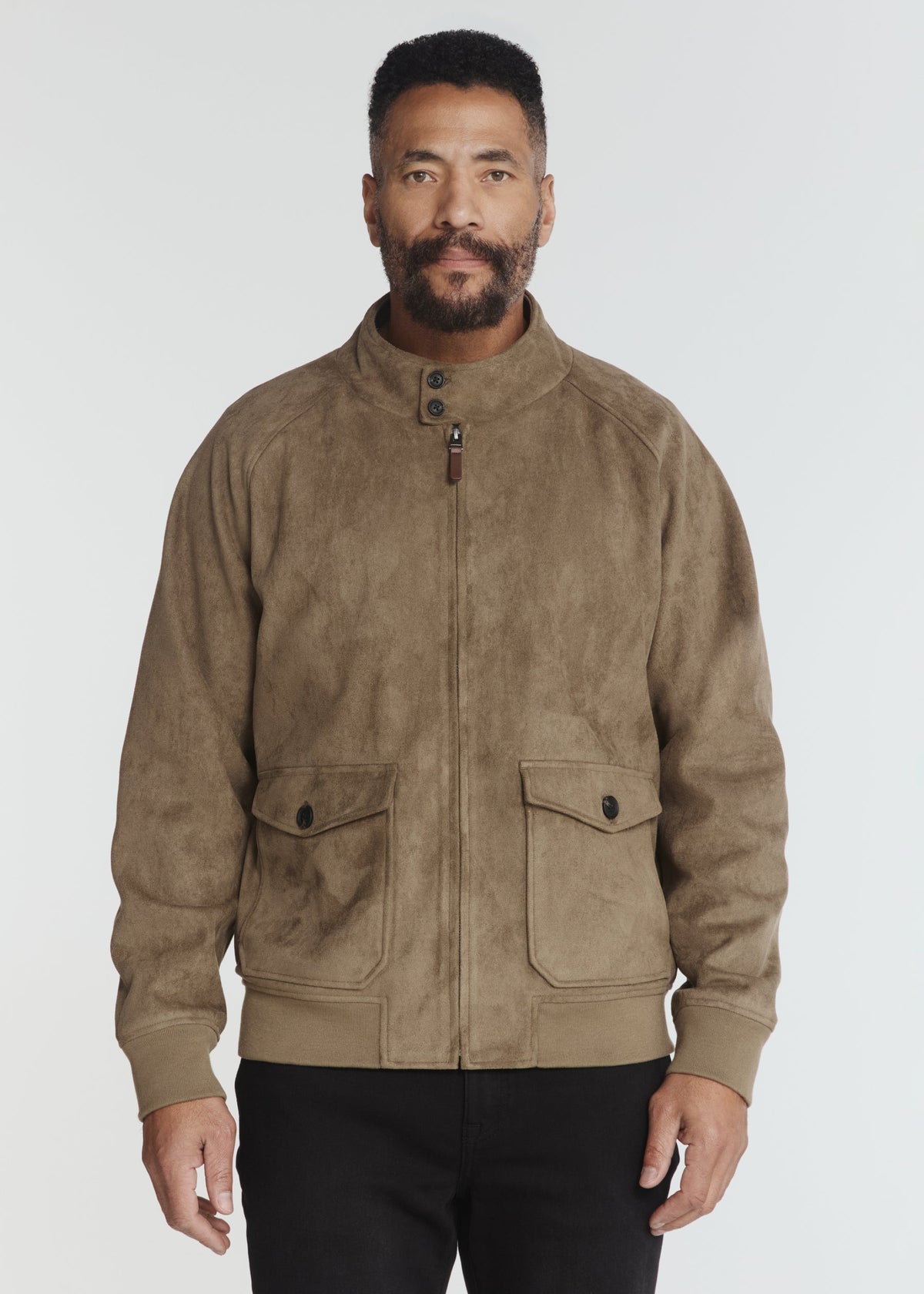 7 Diamonds Men's Clutch Suede Jacket