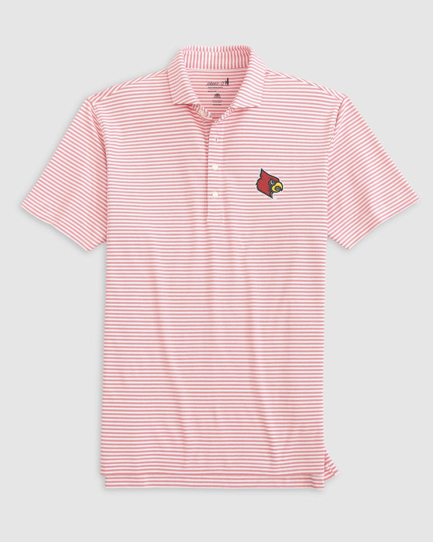 Johnnie-O Stetsons Striped Performance Mesh Polo  - Louisville
