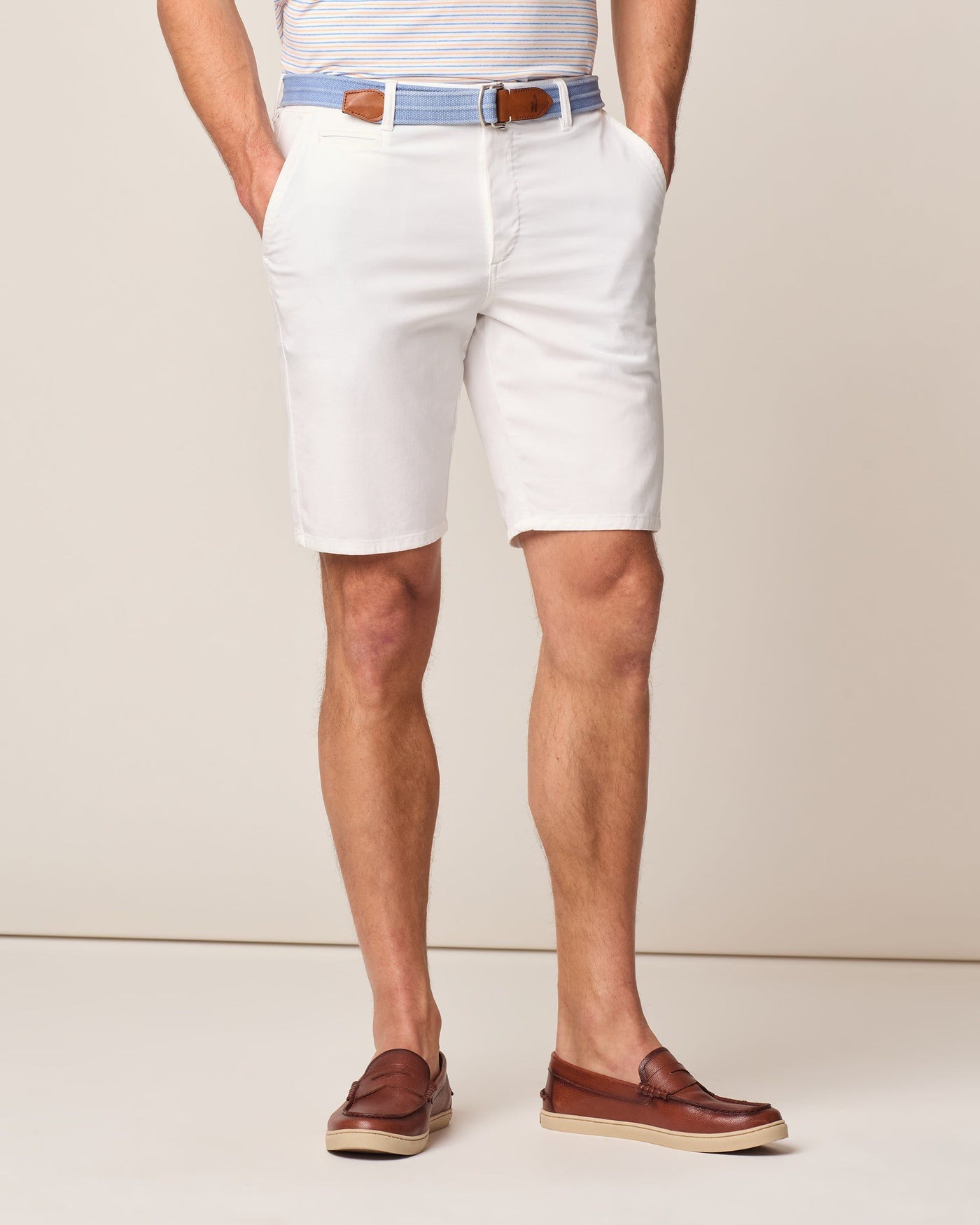 Johnnie-O Nassau Cotton Blend Shorts 7"
