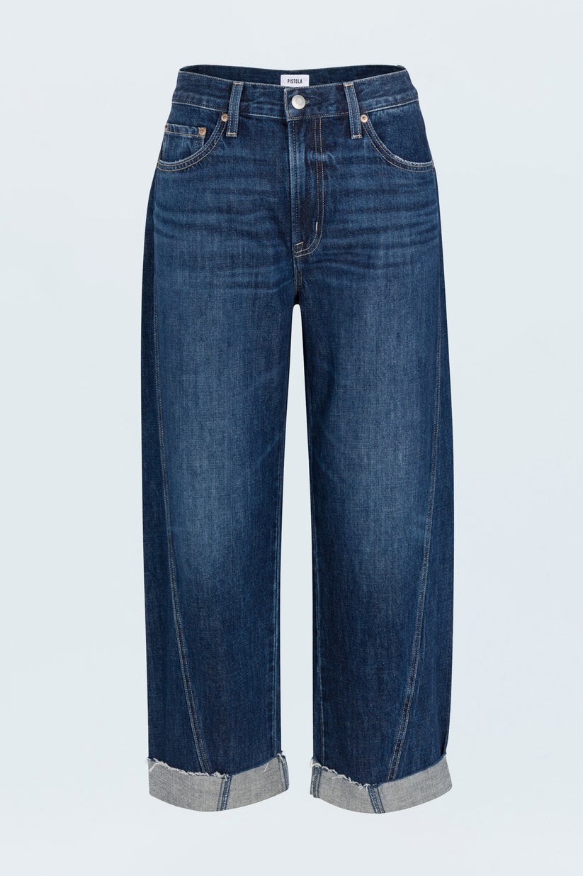 Pistola Kacey Mid Rise Cuffed Straight Jean