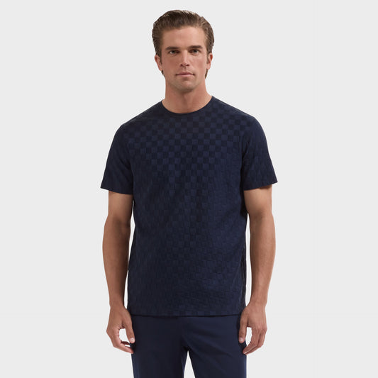 Bugatchi Checkboard Jacquard T-Shirt