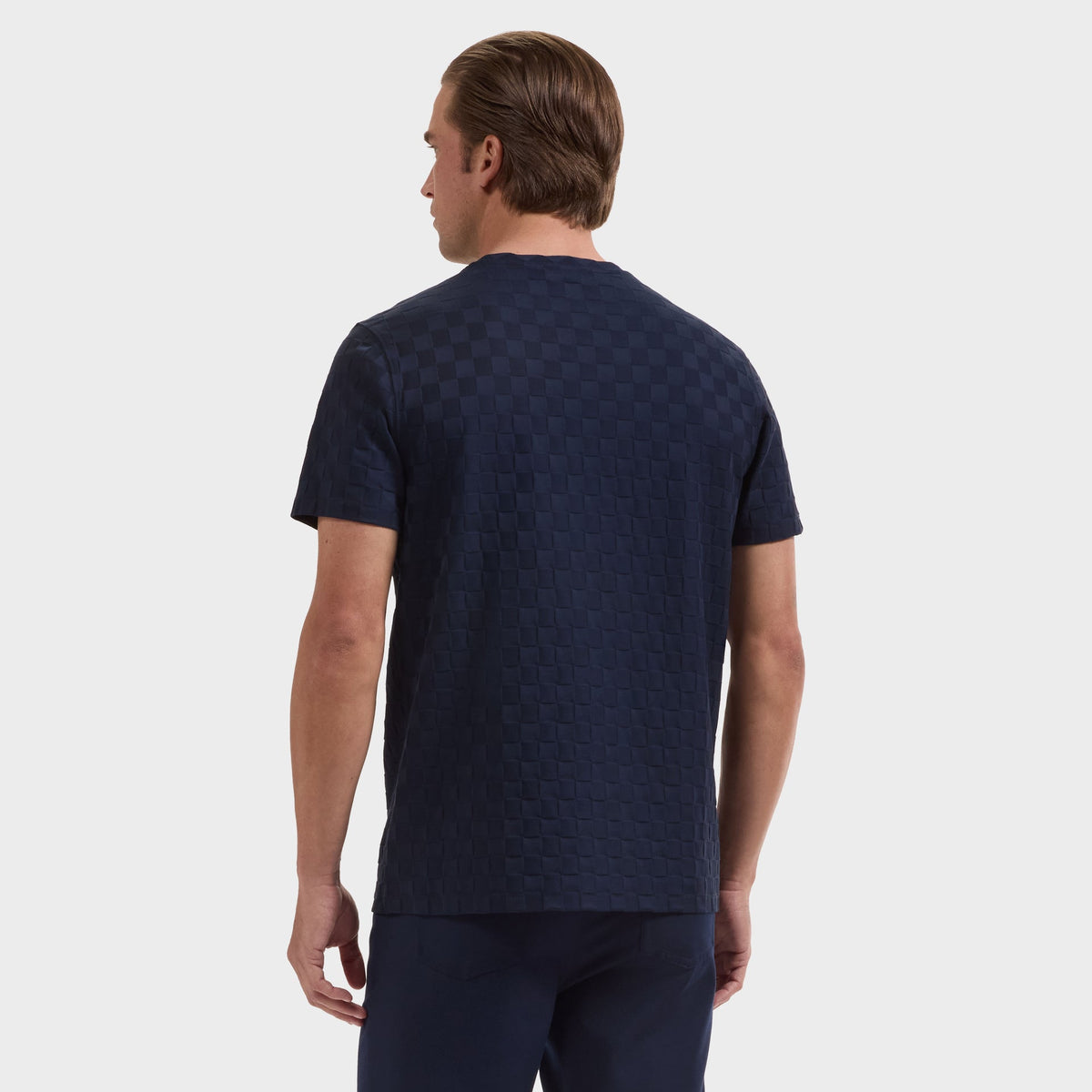 Bugatchi Checkboard Jacquard T-Shirt