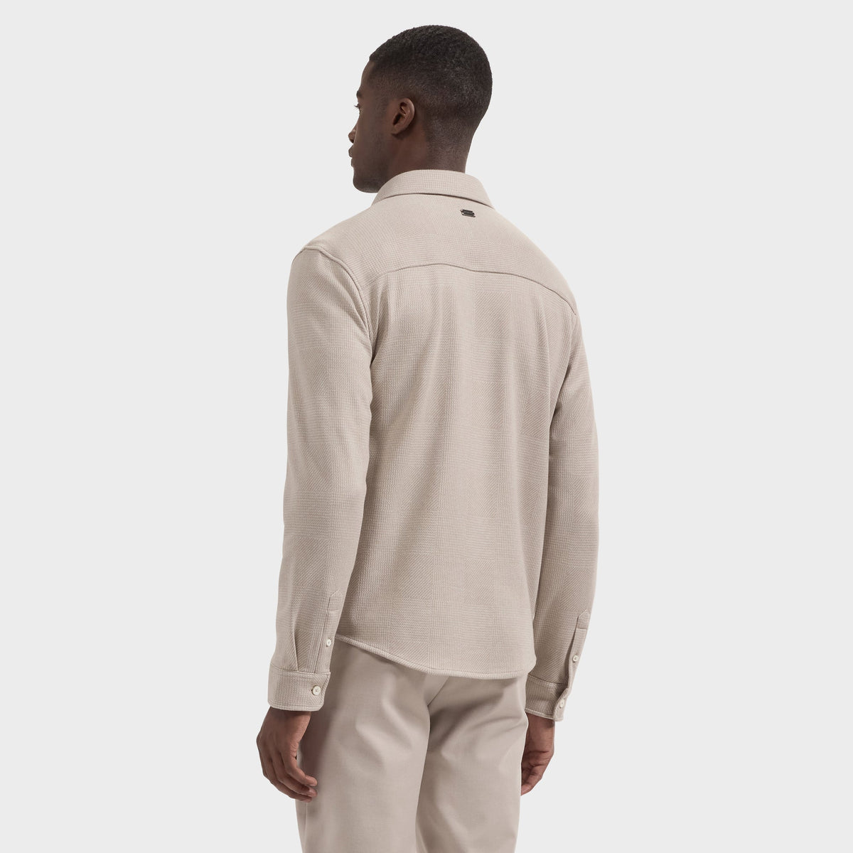 Bugatchi Long Sleeve Button Down Knit Shirt