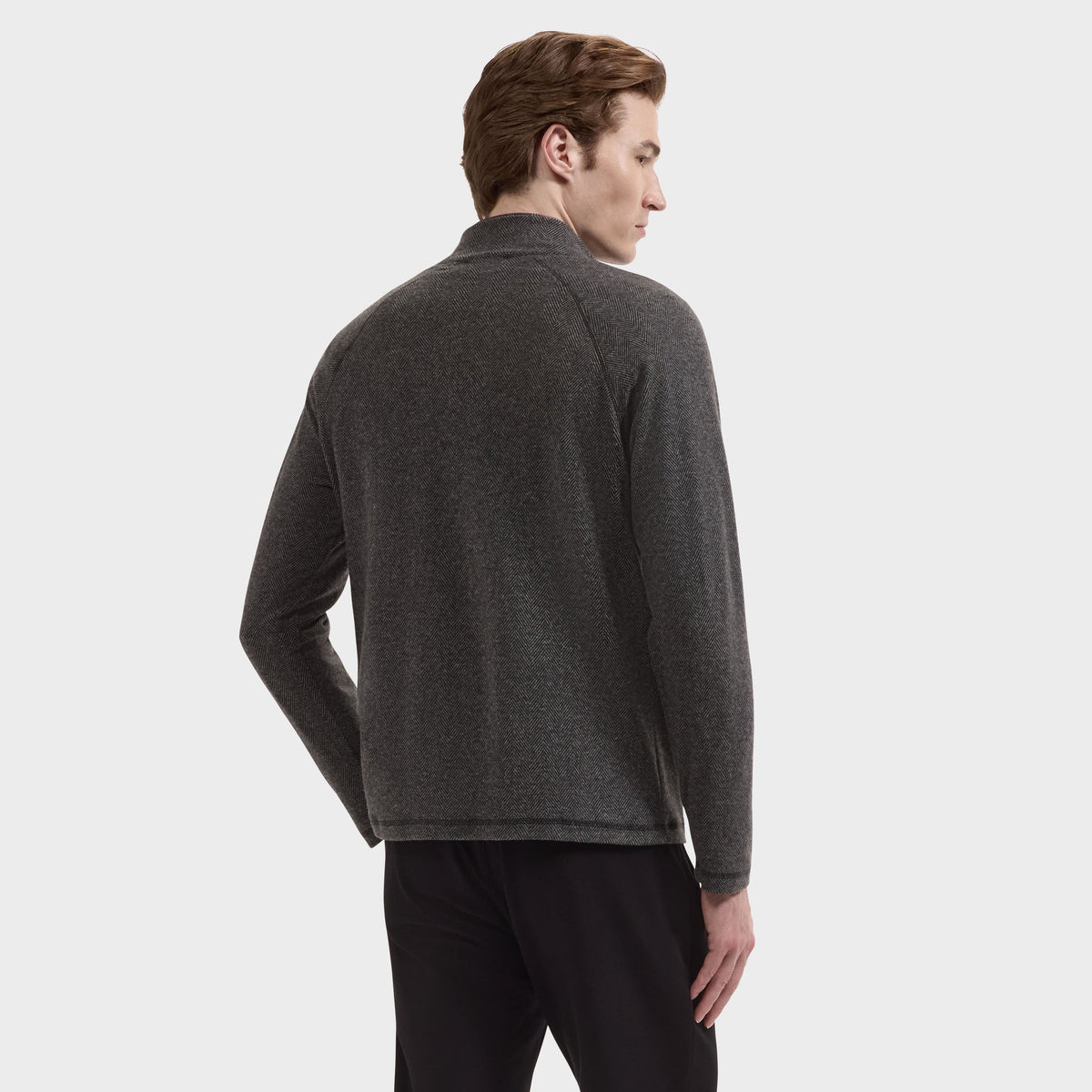 Bugatchi Long Sleeve Quarter-Zip Knit