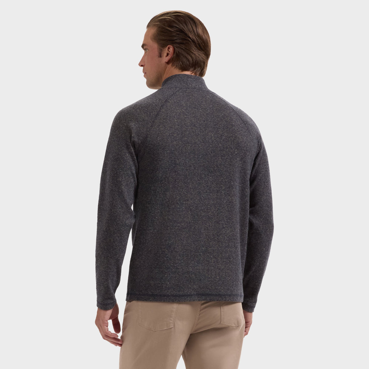 Bugatchi Long Sleeve Quarter-Zip Knit