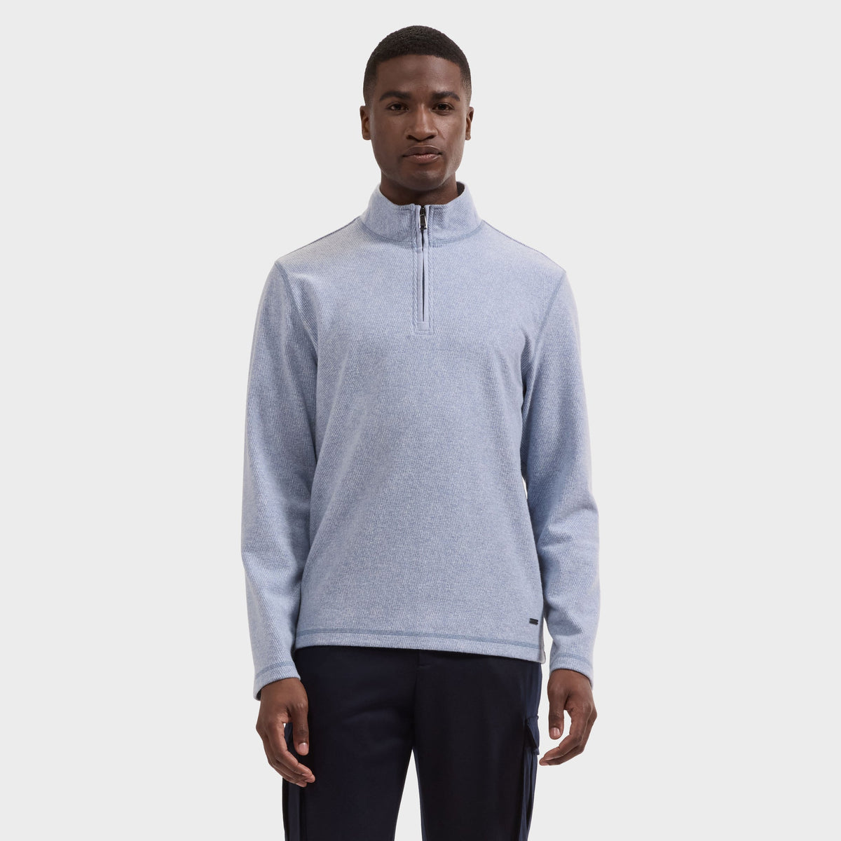 Bugatchi Long Sleeve Quarter-Zip Knit
