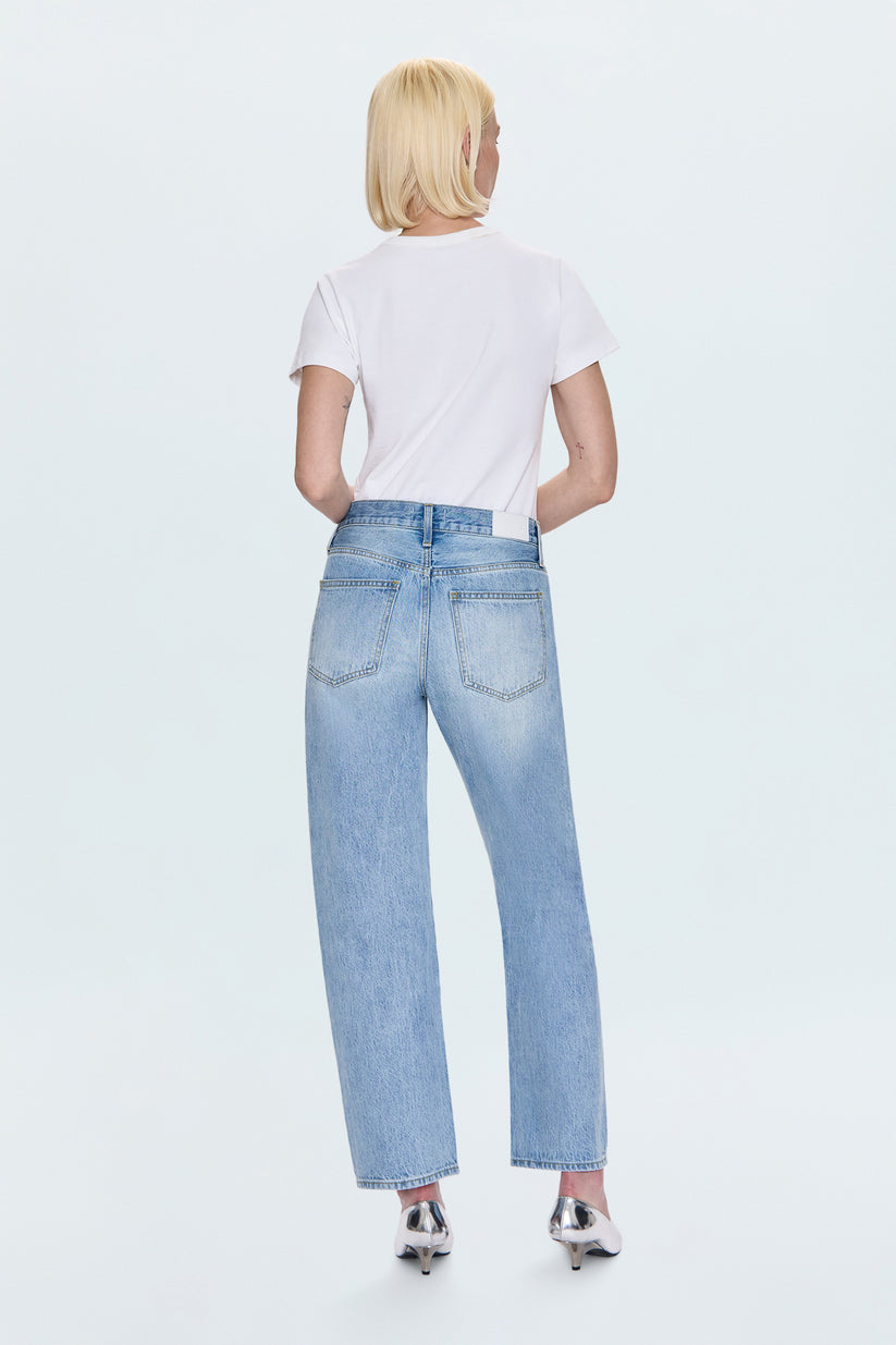 Pistola Lexi High Rise Bowed Straight Jean