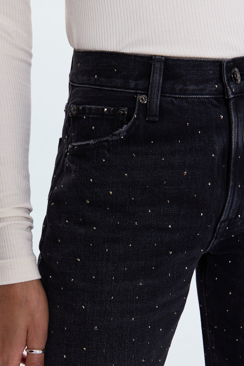 Pistola Lexi High Rise Bowed Straight Jean