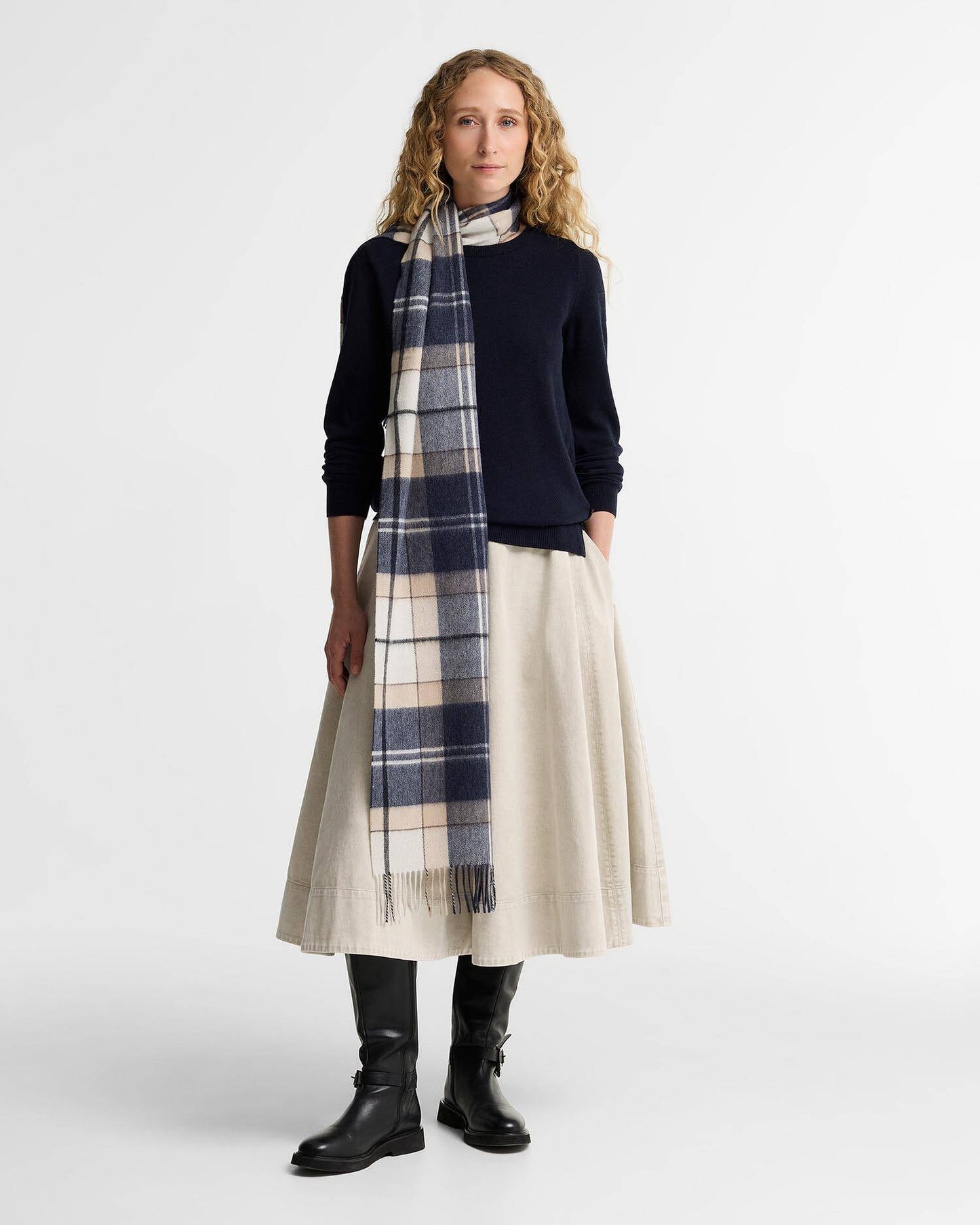 Barbour Tartan Cashmere Scarf