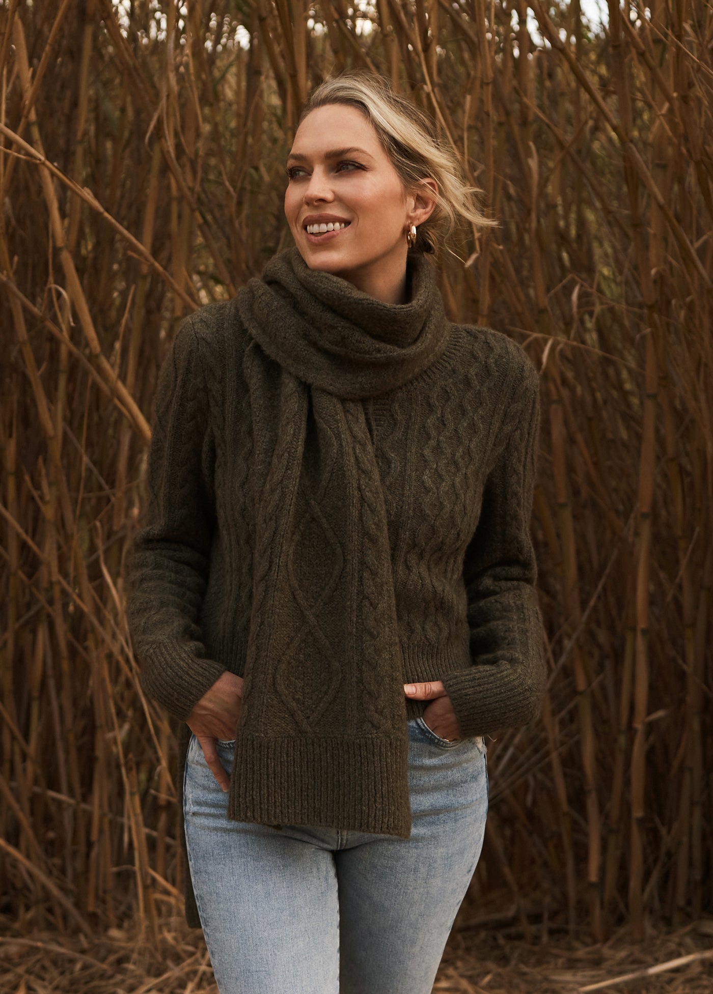 Favorite Daughter Cable Scarf