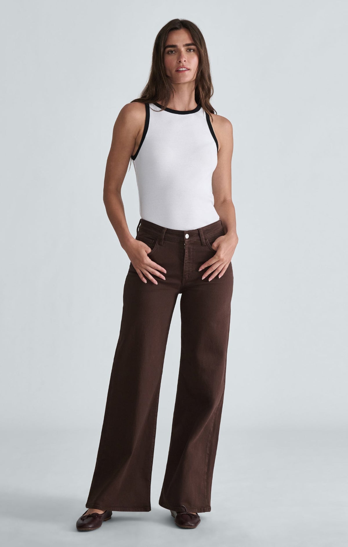Mavi Women's Florida Mid-Rise Wide Leg Jeans