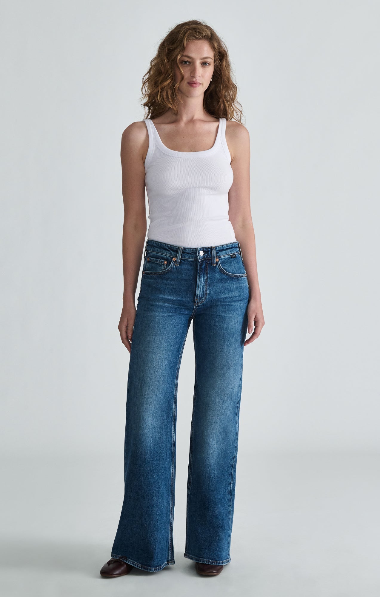 Mavi Women's Grace Relaxed Flare Jean