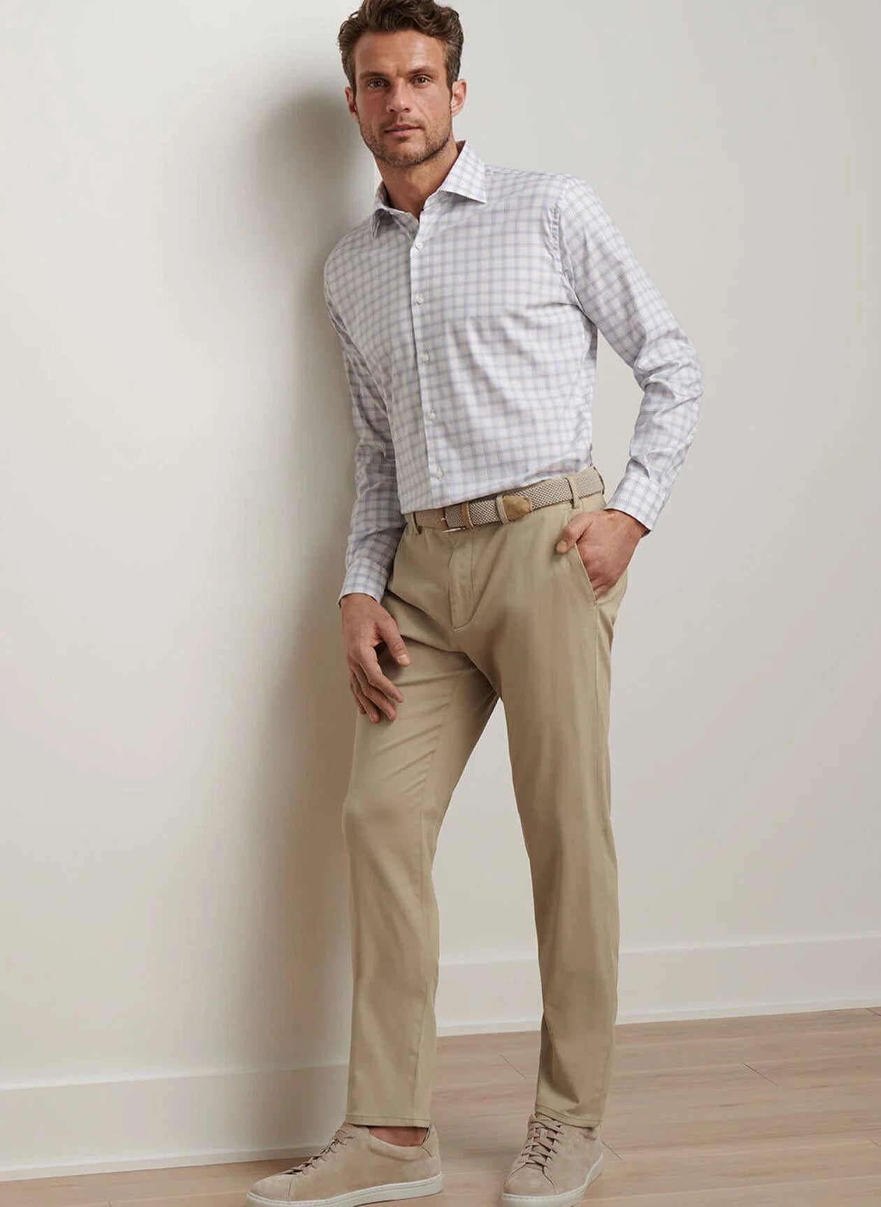 Signature Sateen Flat Front Trouser