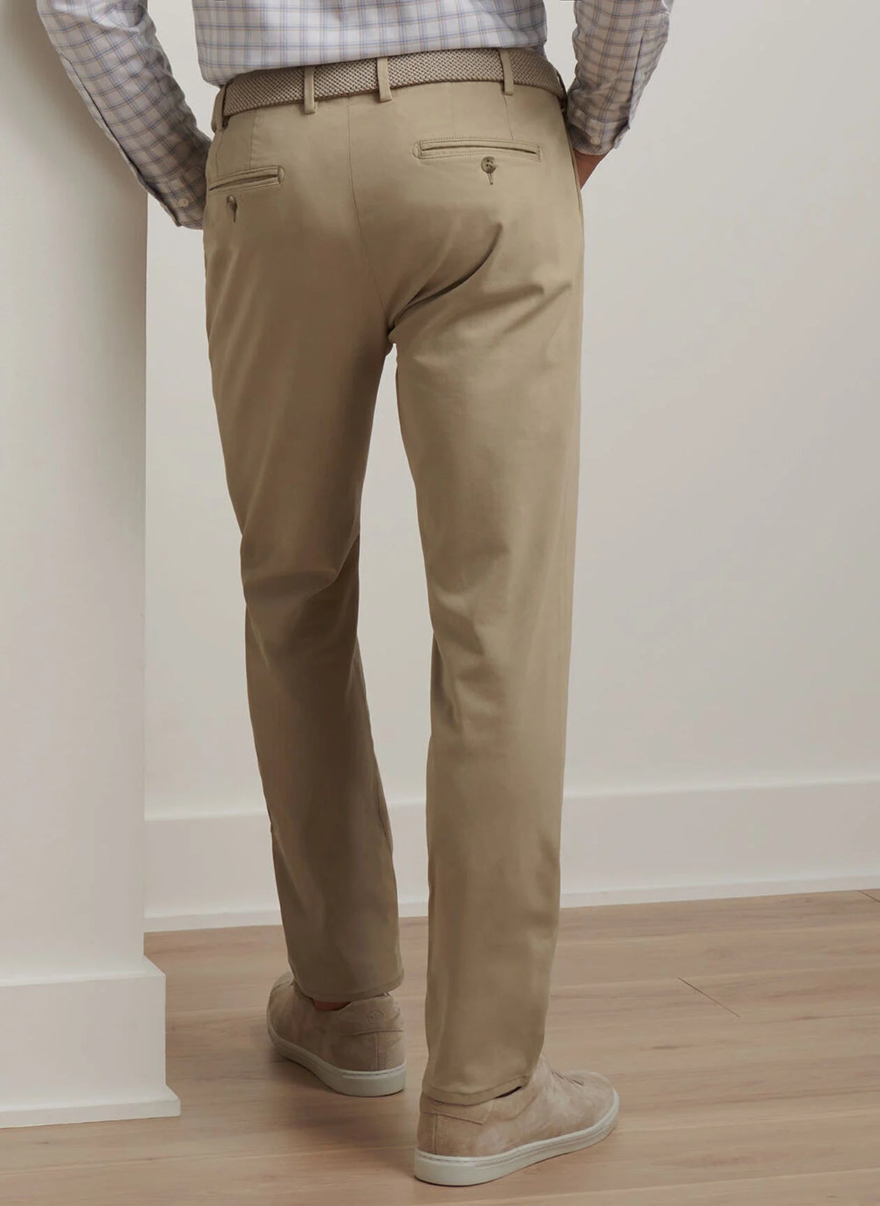 Signature Sateen Flat Front Trouser