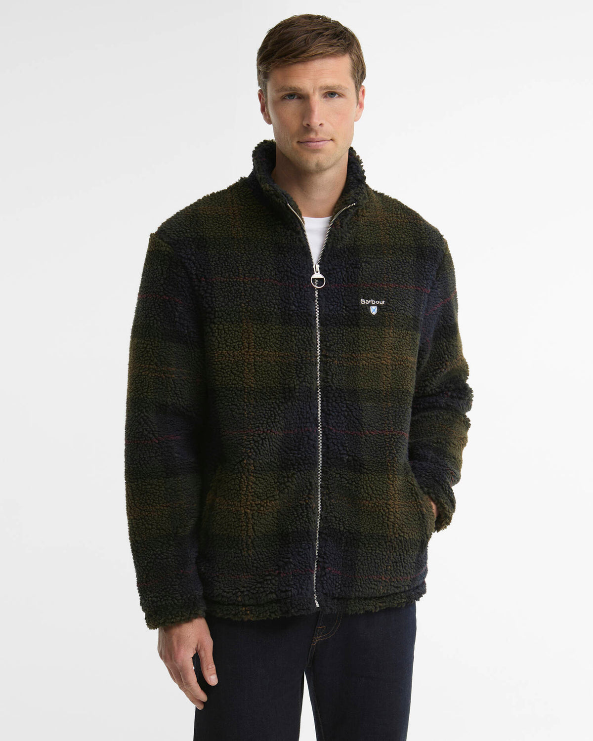 Barbour Men's Tartan Fleece Zip Through