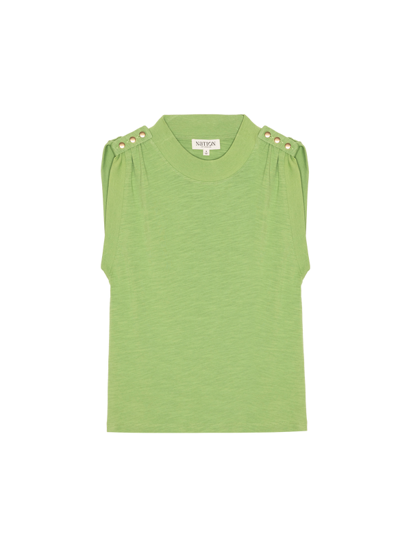 Nation Mikka Buttoned Shoulder Tank