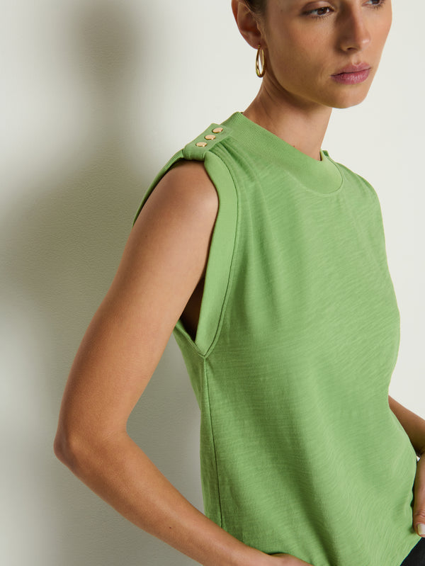 Nation Mikka Buttoned Shoulder Tank