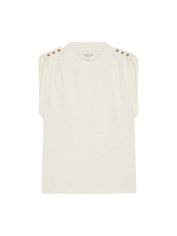 Nation Mikka Buttoned Shoulder Tank