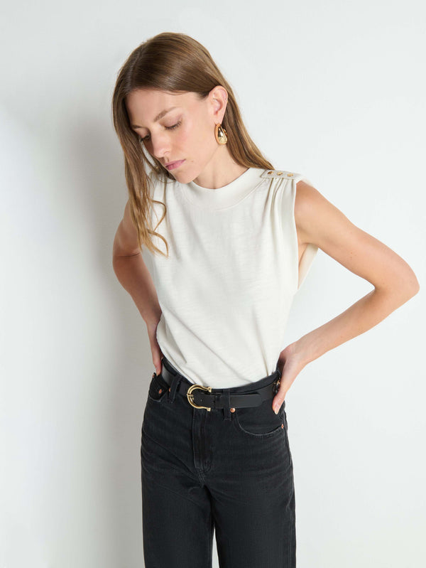 Nation Mikka Buttoned Shoulder Tank
