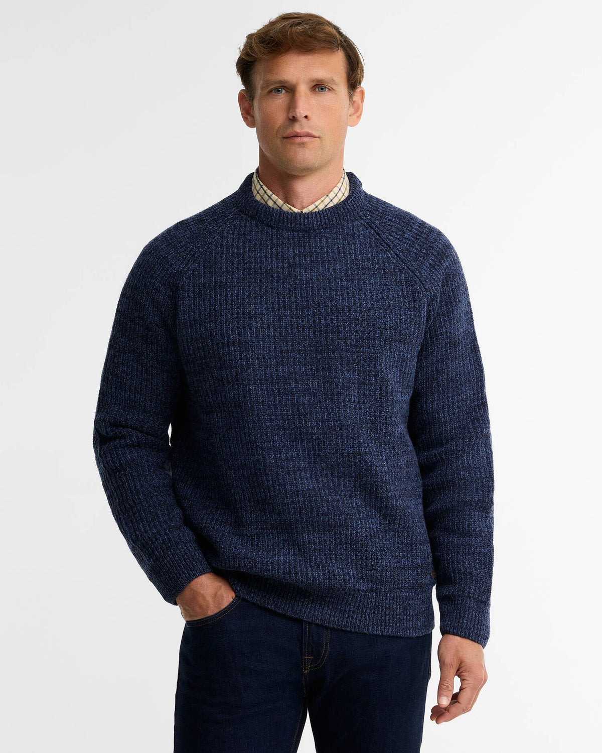 Barbour Men's Herringbone Knitted Crew