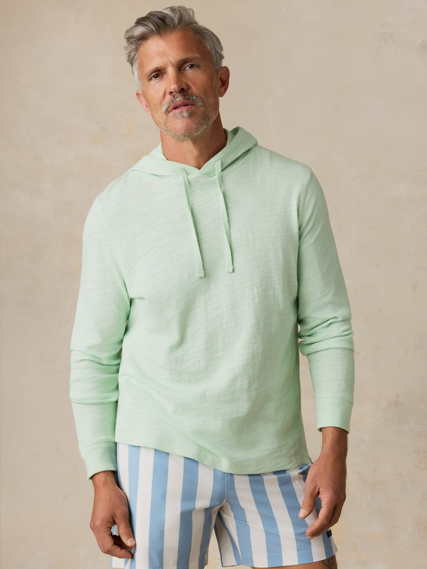 Faherty Men's Sunwashed Slub Hoodie