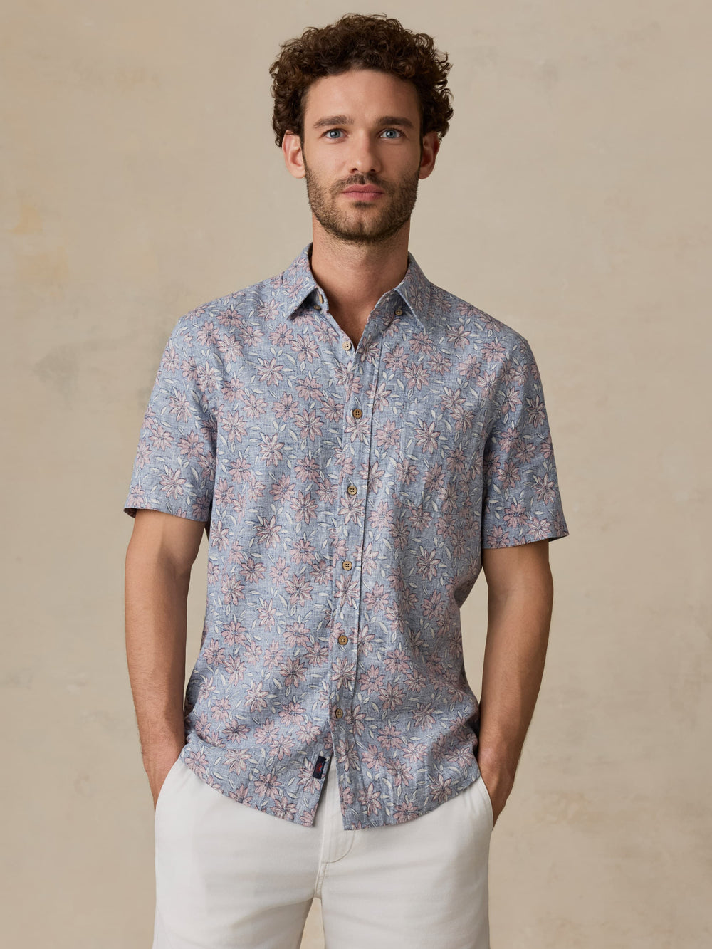 Faherty Men's Short Sleeve Breeze Shirt