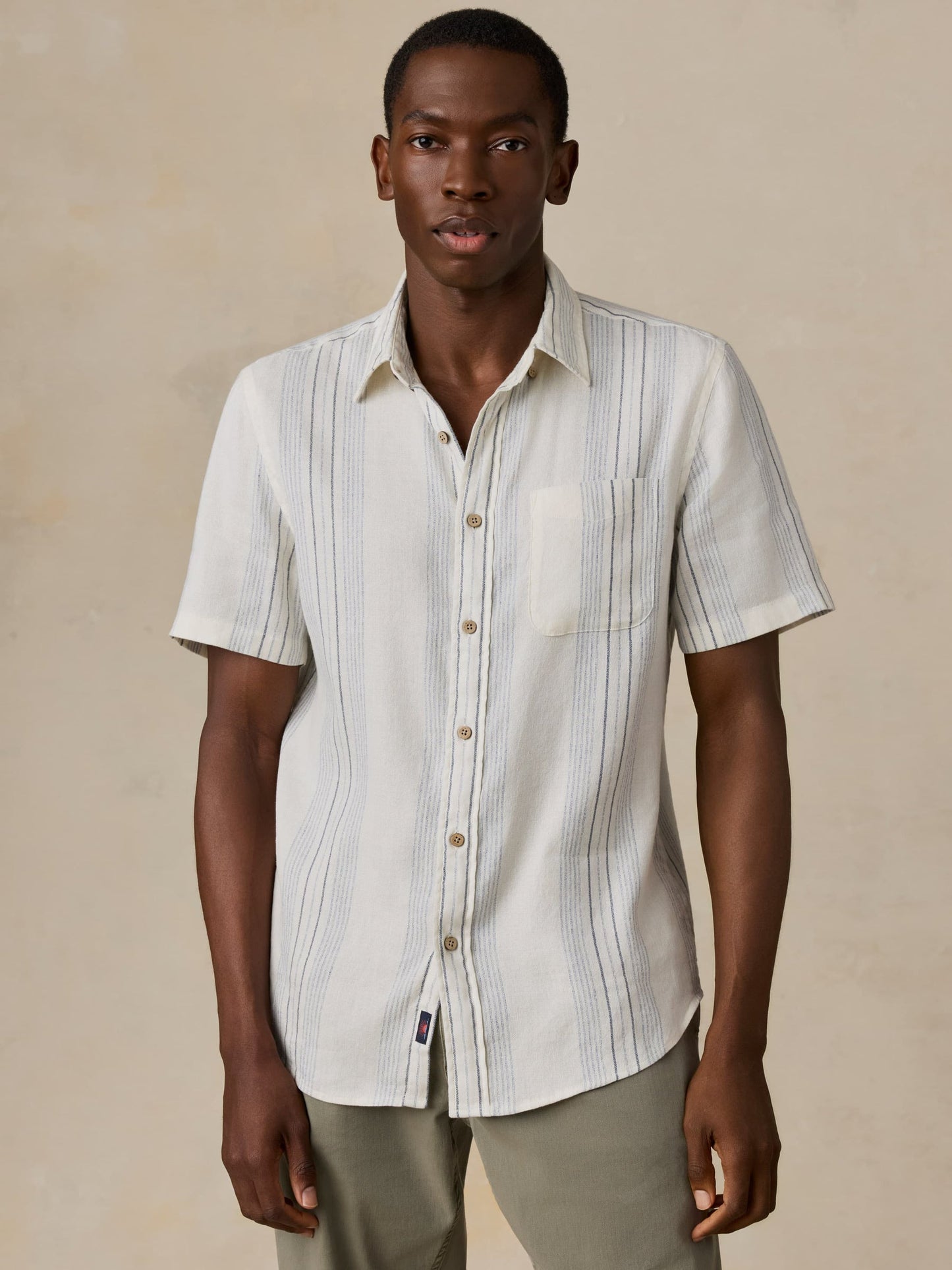 Faherty Men's Short Sleeve Breeze Shirt