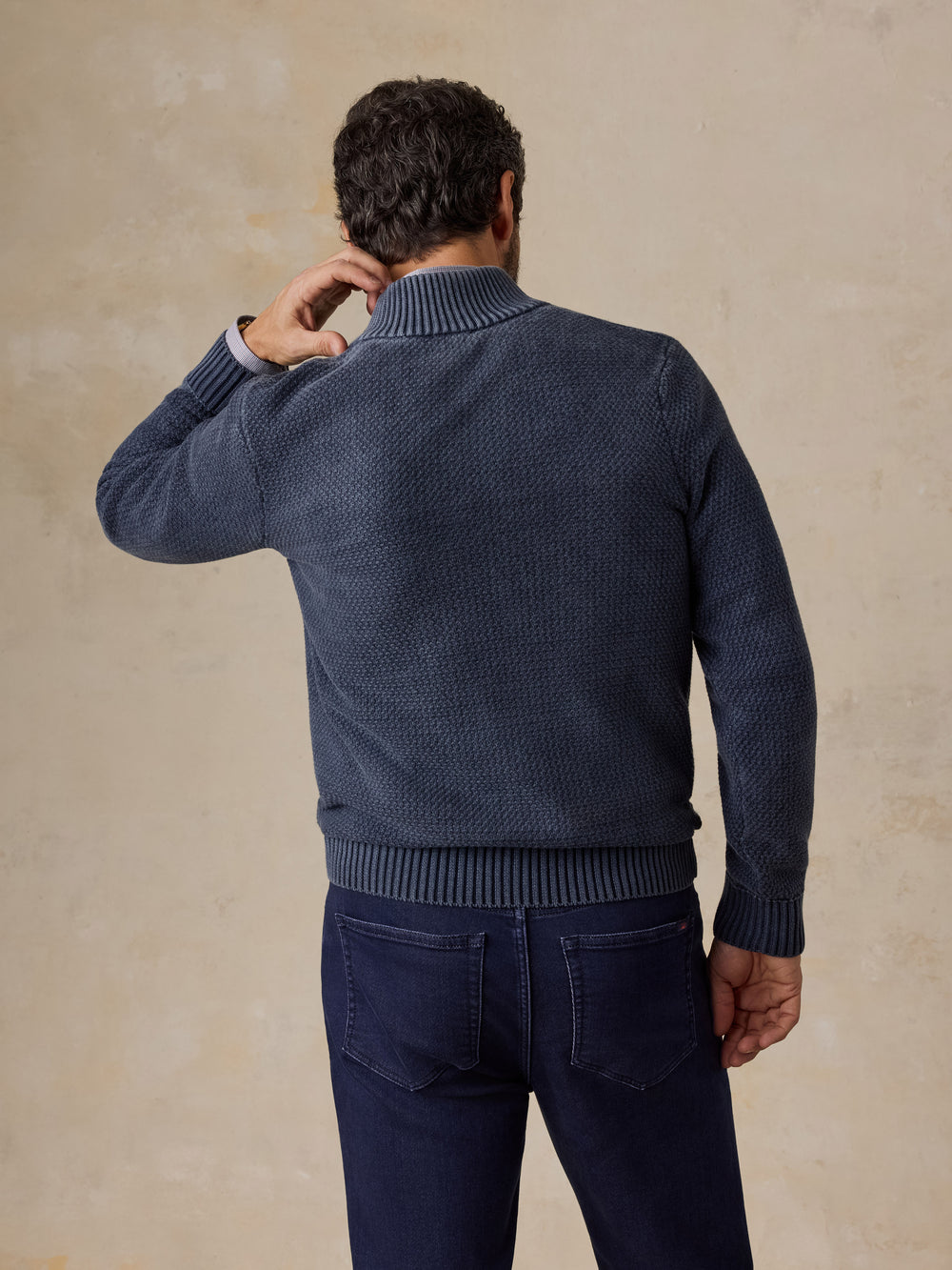 Faherty Man's Sunwashed Dockside Quarter Button