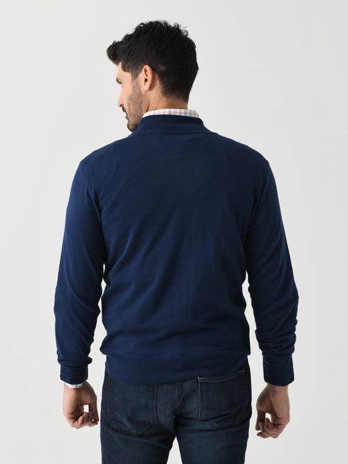 Faherty Men's Movement Quarter Zip Sweater