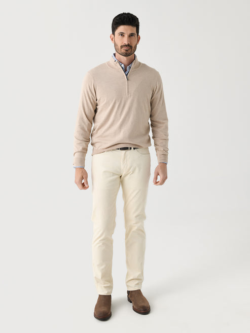 Faherty Men's Movement Quarter Zip Sweater