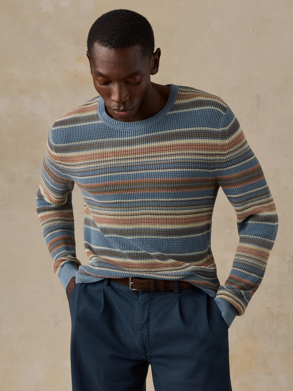 Faherty Men's Sunwashed Crewneck Sweater