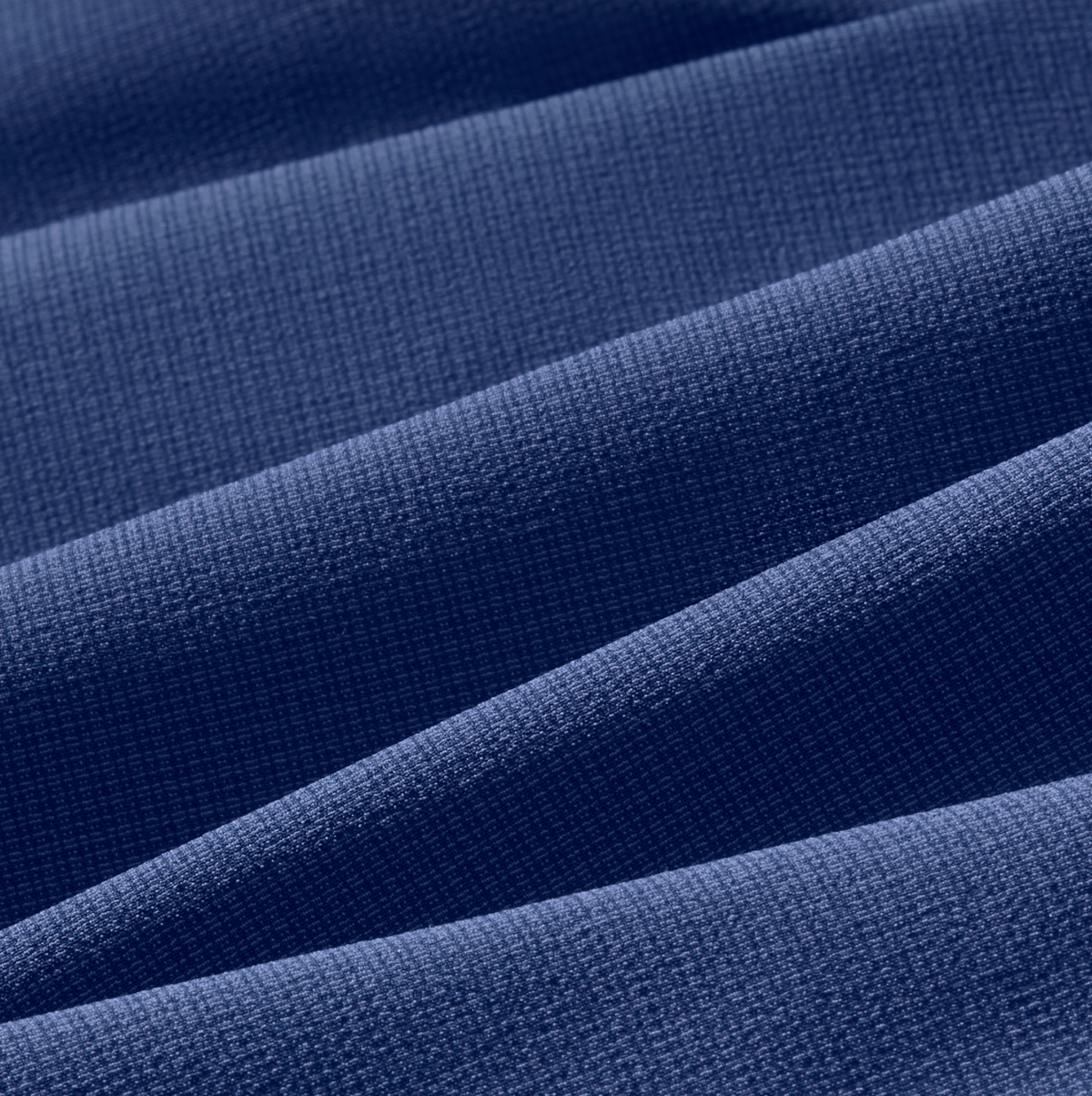 Close-up of blue fabric with visible texture