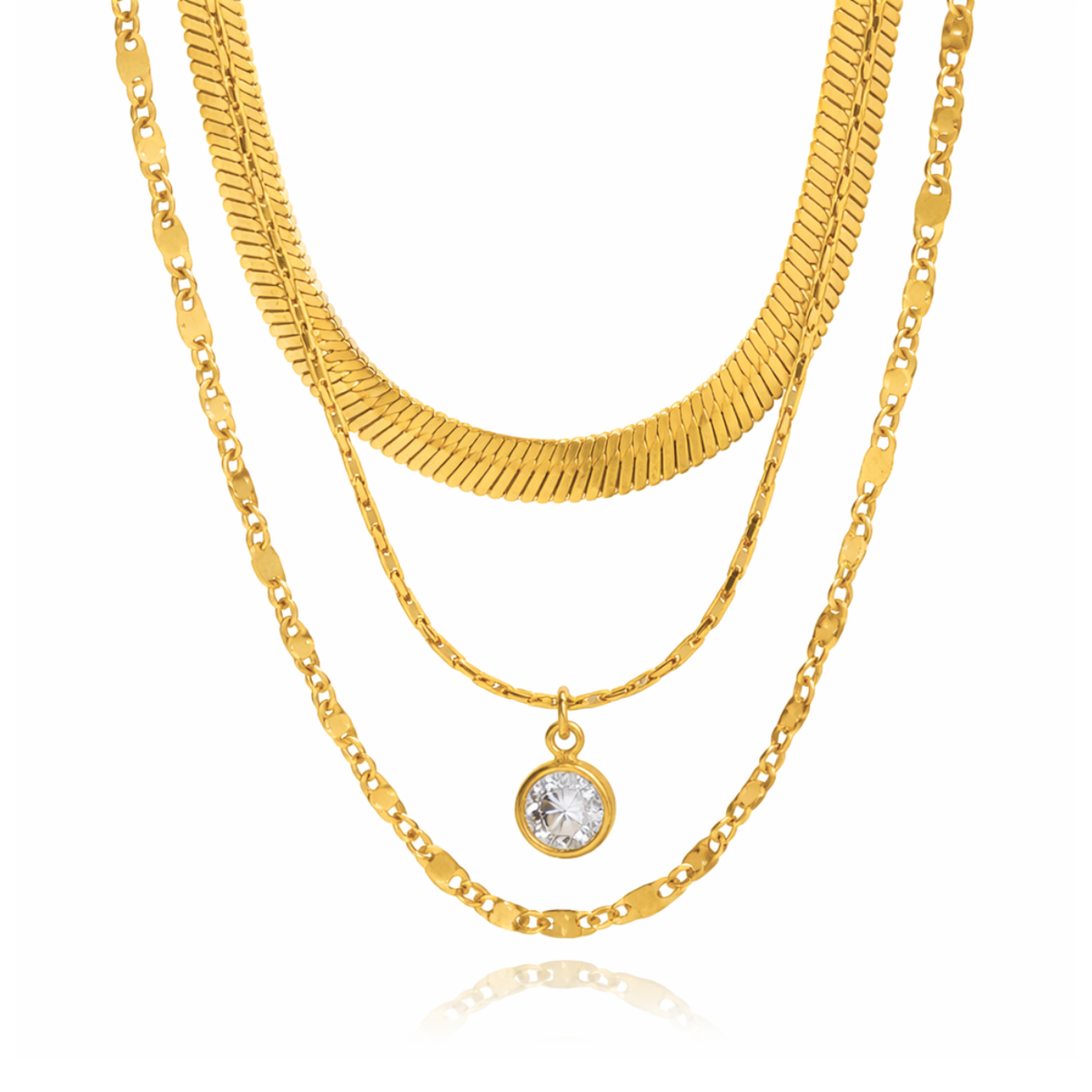 Ellie Vail Roya Layered Chain Necklace