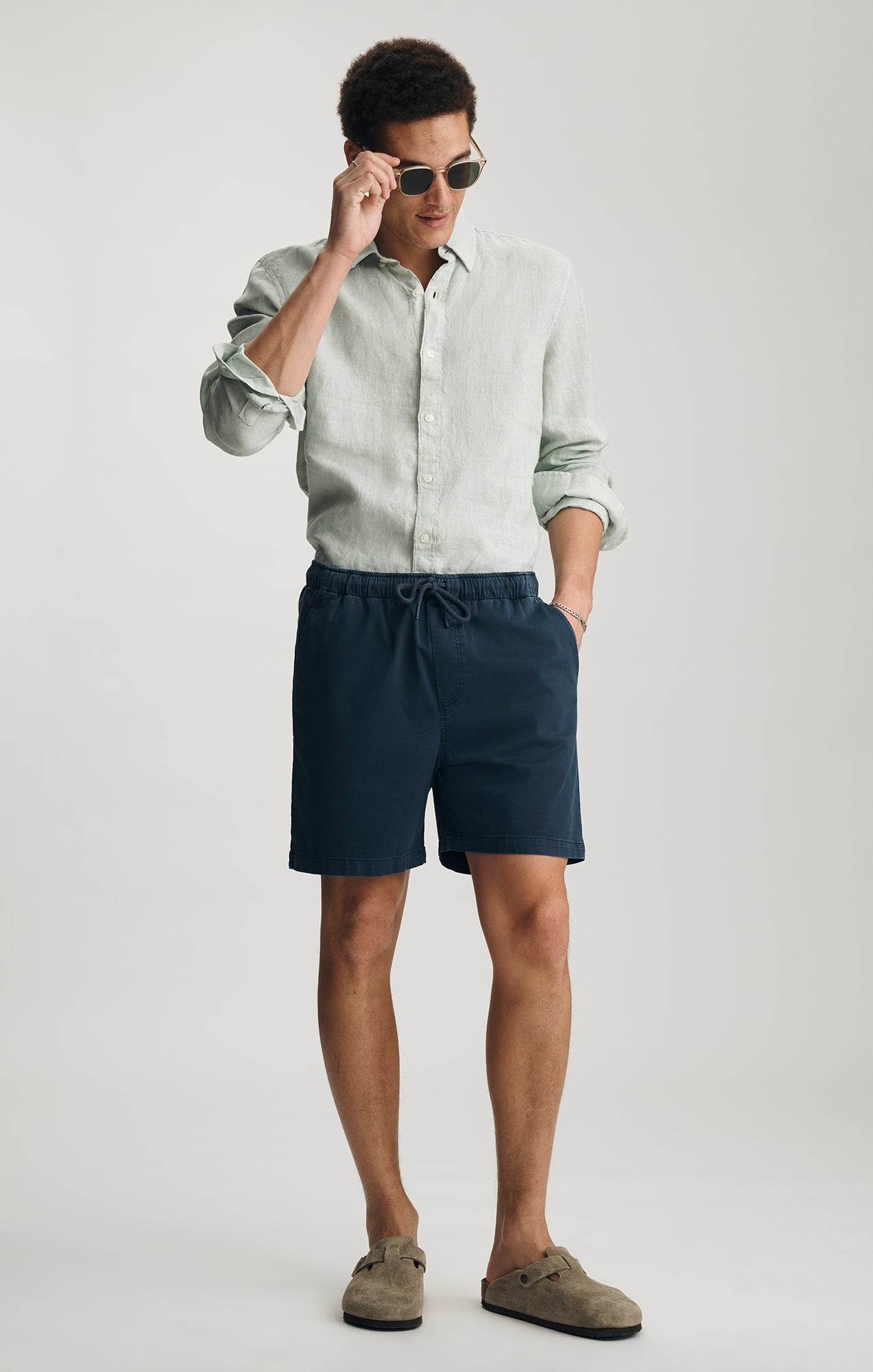 Tencel™ Drawstring 7" Inseam Shorts