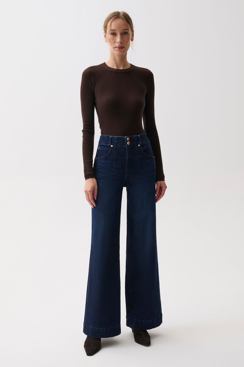 Pistola Lana High Rise Ultra Wide Leg Jean - Starstruck