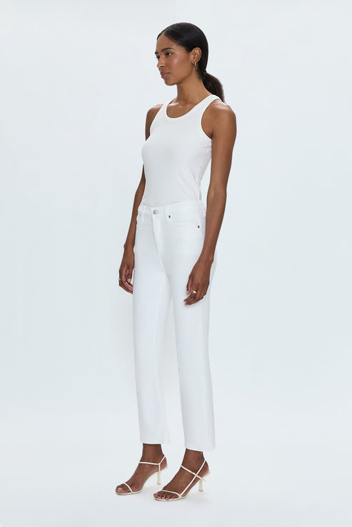 Pistola Lennon High Rise Crop Boot - Vivid White