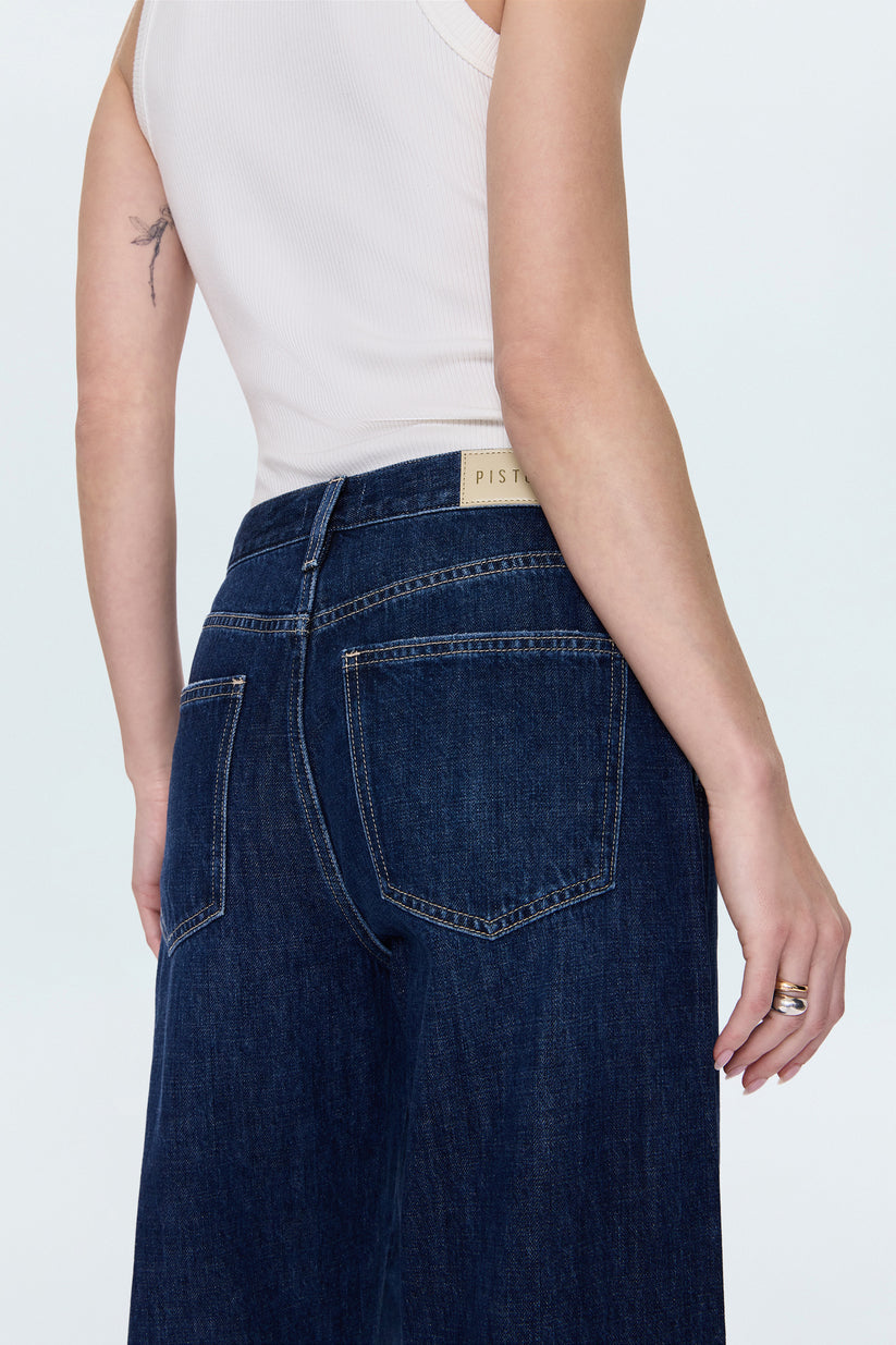 Pistola Kacey Mid Rise Cuffed Straight Jean