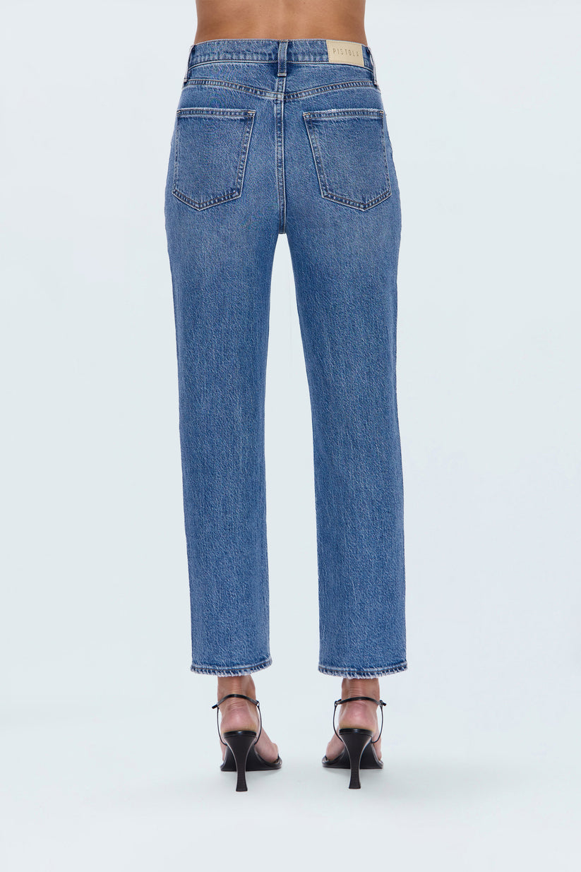 Pistola Bri High Rise Slim Straight Jean - Charleston