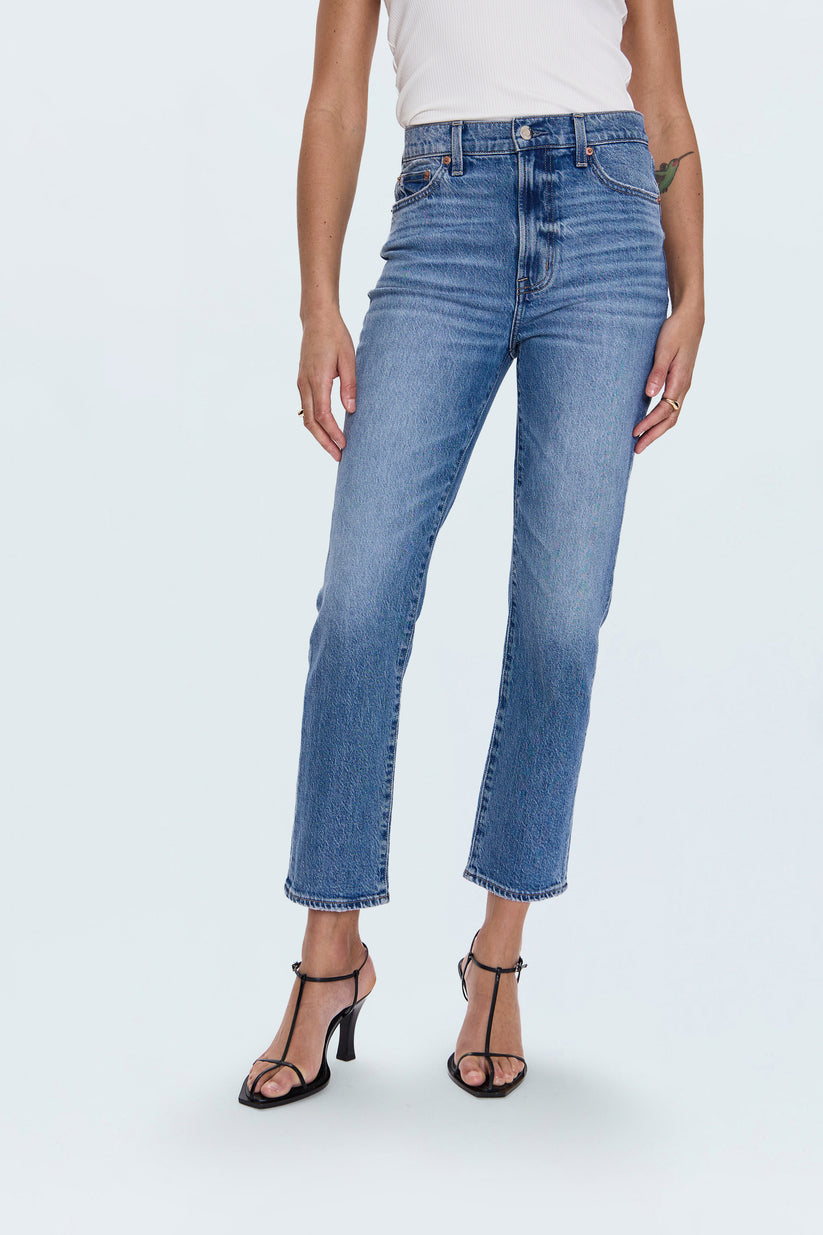 Pistola Bri High Rise Slim Straight Jean - Charleston