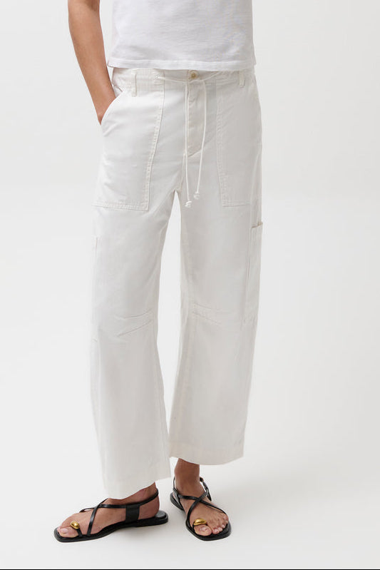 Pistola Sabrina Curved Utility Pant - White