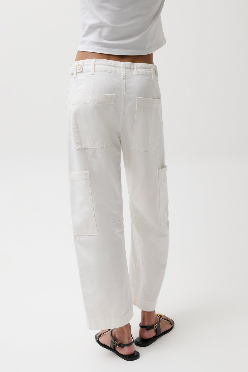 Pistola Sabrina Curved Utility Pant - White