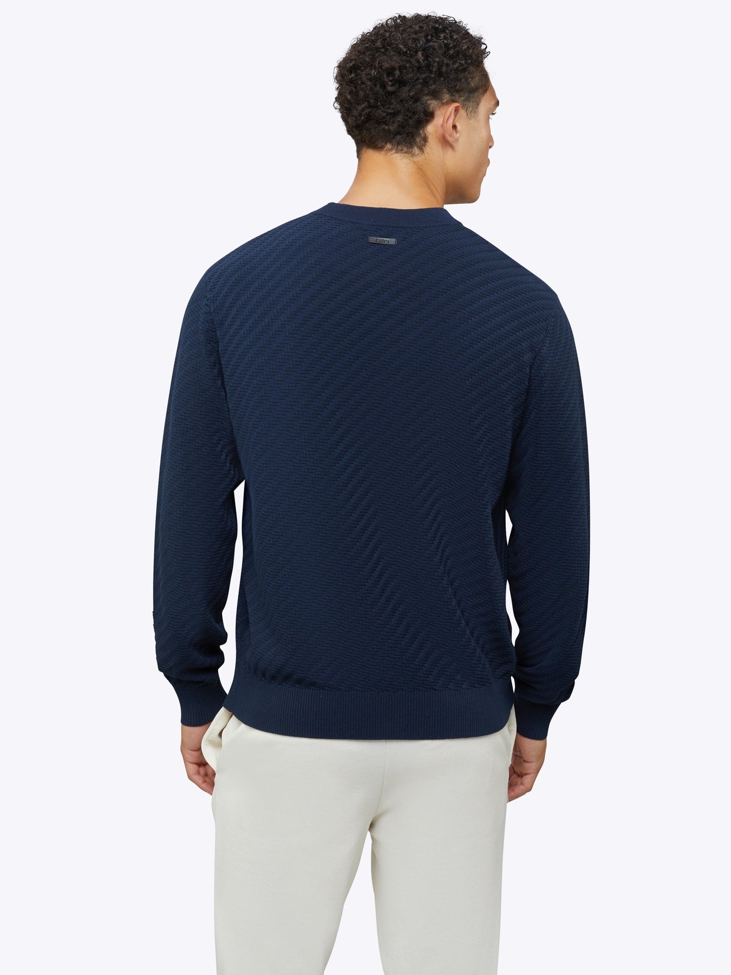 Cuts Men's Riviera Knit Long Sleeve Texture Sweater