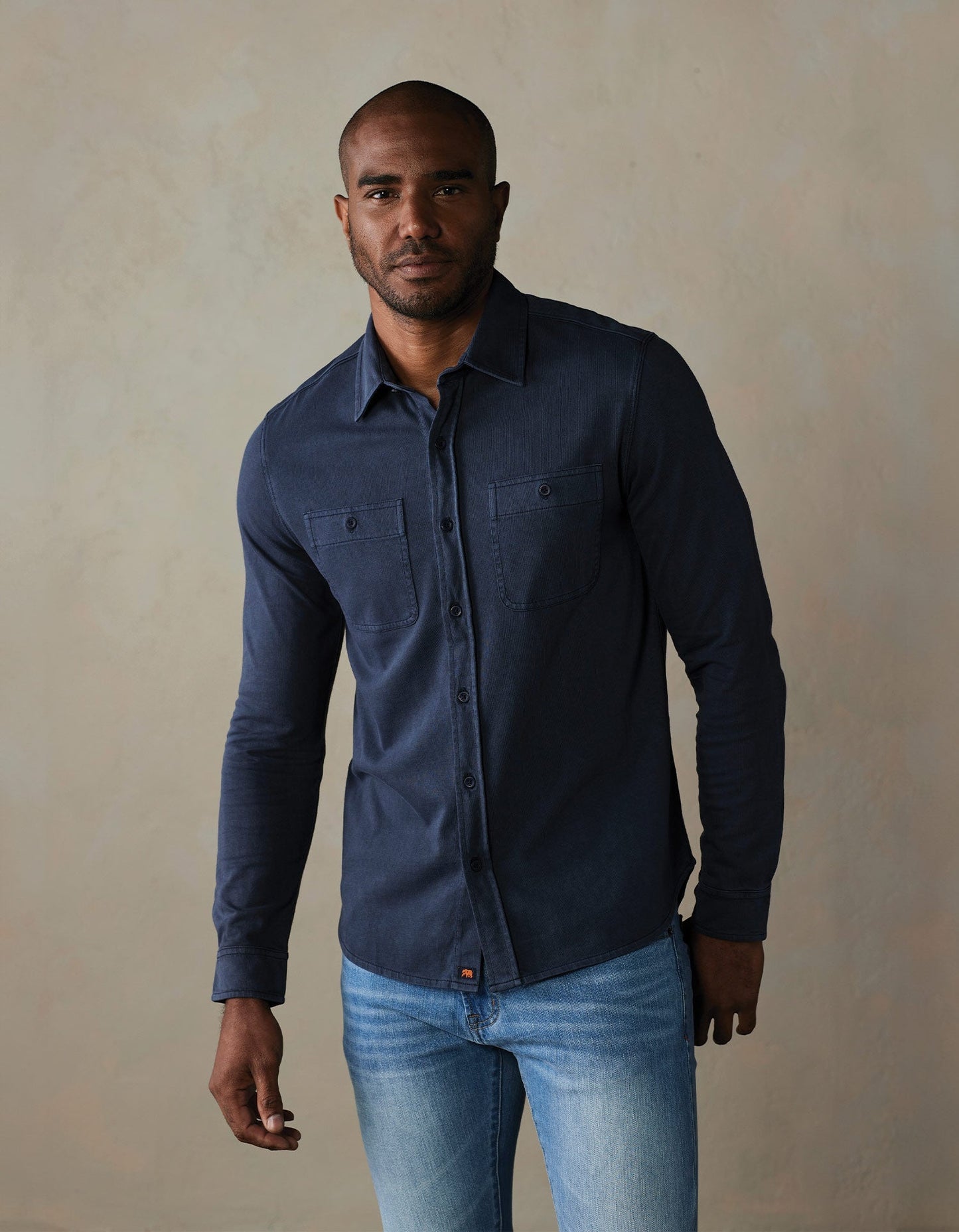 The Normal Brand Lennox Jersey Button Up